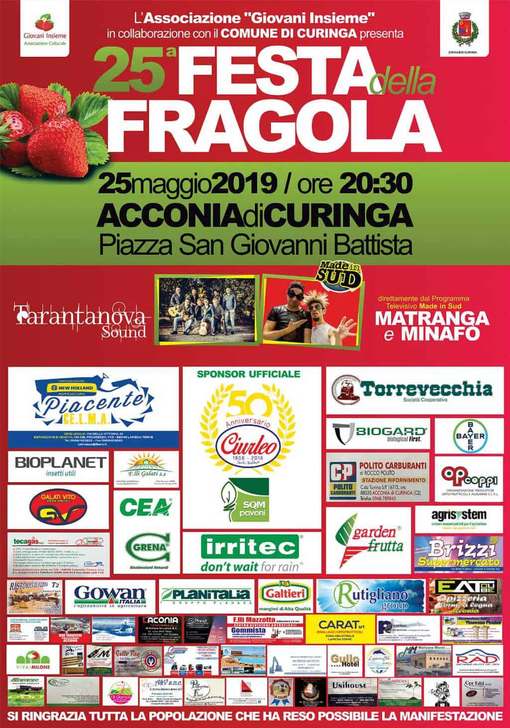 festa della fragola acconia 2019